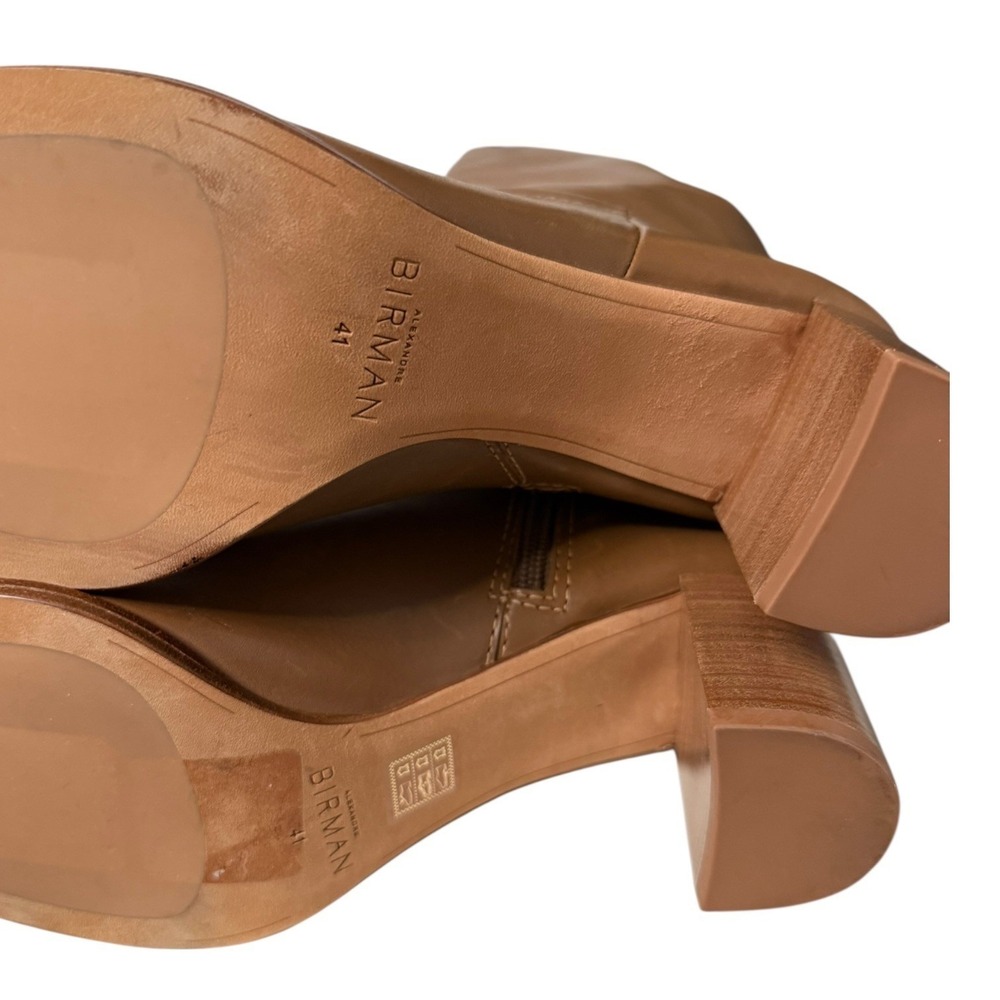 Alexandre Birman Brown Leather Heeled Knee High Boots Women Size EU 41 - Picture 11 of 12